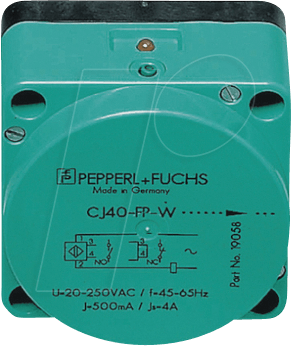 P+F CJ40-001 - kapazitiver Näherungssensor, 40 mm, Öffner + Schließer P+F CJ40-001 - kapazitiver Näherungssensor, 40 mm, Öffner + Schließer von PEPPERL+FUCHS