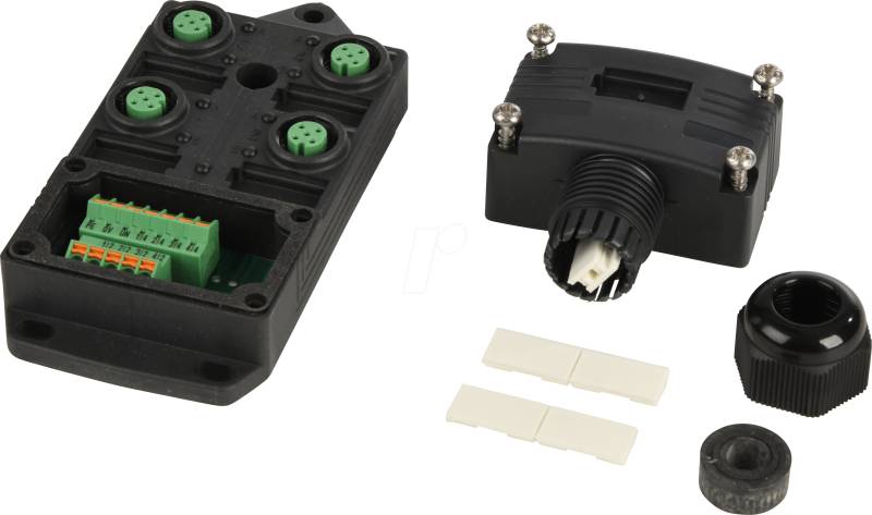 P+F V1-4/8A-E2 - Passiv-Verteiler V1-4/8A-E2, 4-fach von PEPPERL+FUCHS