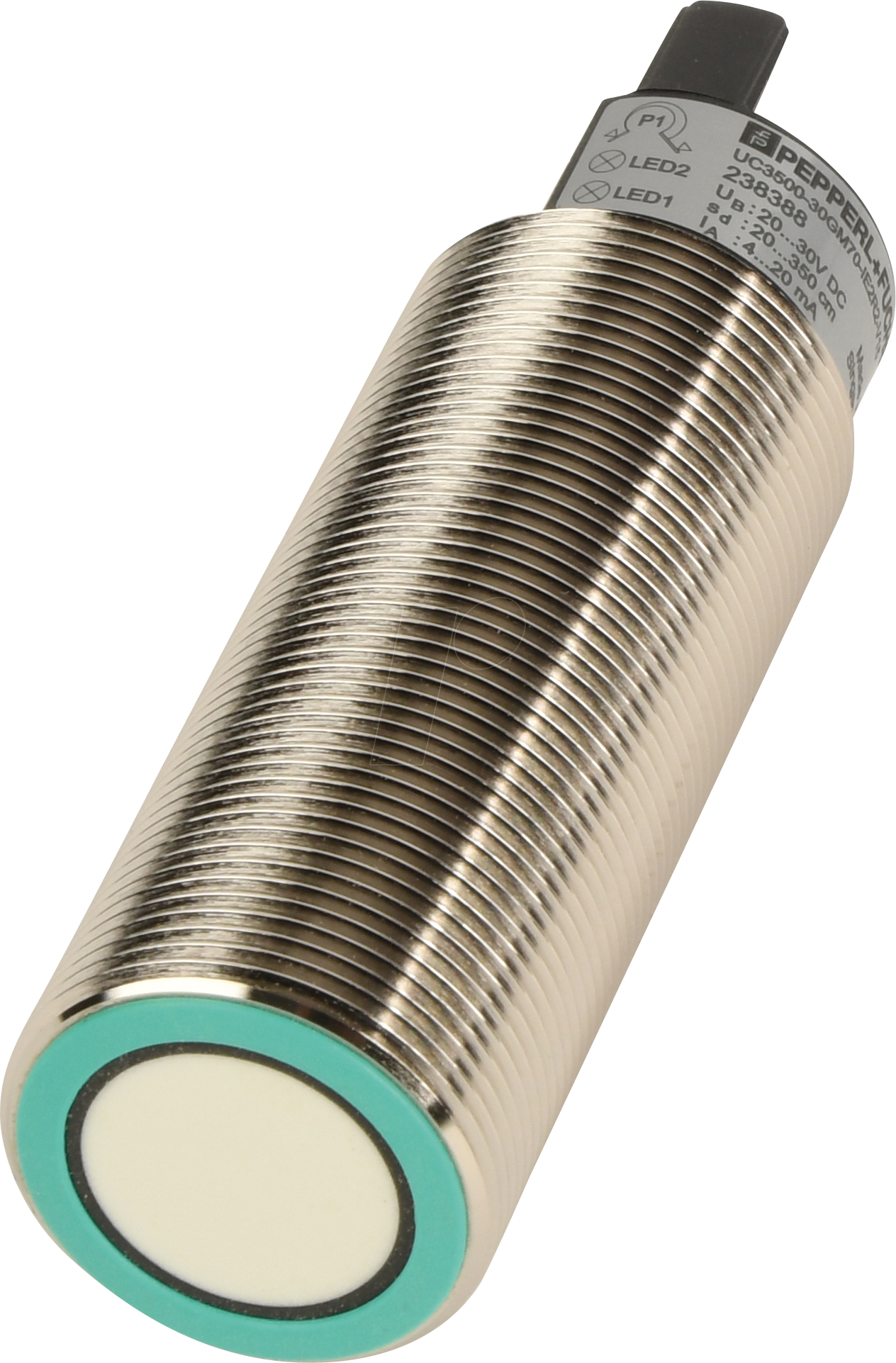 UC350030GM70-V15 - Ultraschallsensor, 200…3500 mm, PNP Schließer/Öffner, M12 UC350030GM70-V15 - Ultraschallsensor, 200…3500 mm, PNP Schließer/Öffner, M12 von PEPPERL+FUCHS