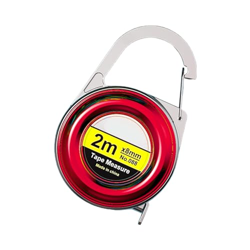 2 Meter weiches und einziehbares Maßband für Körperschneider, Nähen, Basteln, Stoff, Diät, Maßband mit Schlüsselanhänger 2 Meter weiches und einziehbares Maßband für Körperschneider, Nähen, Basteln, Stoff, Diät, Maßband mit Schlüsselanhänger von PEPWE