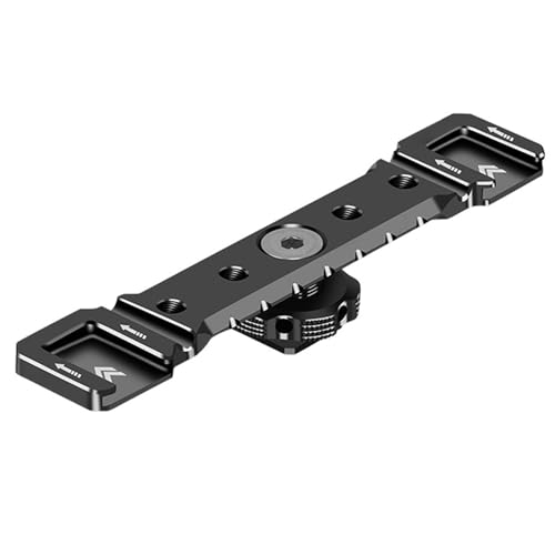 Aluminium-Kaltschuh-Halterungsplatte, Adapter, Doppel-Blitzschuh-Verlängerungsstange für Mikrofon, LED-Video-Lichtständer Aluminium-Kaltschuh-Halterungsplatte, Adapter, Doppel-Blitzschuh-Verlängerungsstange für Mikrofon, LED-Video-Lichtständer von PEPWE