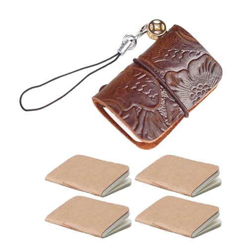Funktionales Leder-Tagebuch, stabiles Ledertaschen-Notizbuch mit Schlüsselanhänger für den täglichen Gebrauch Funktionales Leder-Tagebuch, stabiles Ledertaschen-Notizbuch mit Schlüsselanhänger für den täglichen Gebrauch von PEPWE