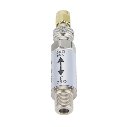 PEPWE Impedanzkonverter 0 auf 3 GHz 0 3 GHz Buchse auf F-Stecker 50 75 Ohm Impedanzwandler Funkzubehör von PEPWE