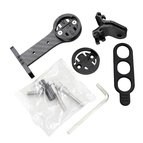 PEPWE Kohlefaser-Verlängerungshalterung, Fahrradcomputer-Halterung, Rennrad, verstellbare Kamera/Licht/Tachometer-Halterung von PEPWE