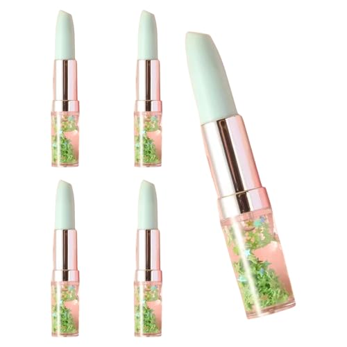 PEPWE Textmarker, Lippenstift-Form, Textmarker, fluoreszierender Stift, Textmarker, Set, Schulbedarf für Planer, 5 Stück PEPWE Textmarker, Lippenstift-Form, Textmarker, fluoreszierender Stift, Textmarker, Set, Schulbedarf für Planer, 5 Stück von PEPWE
