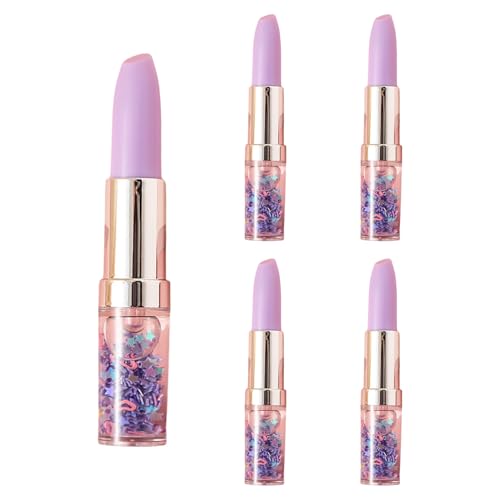 PEPWE Textmarker, Lippenstift-Form, Textmarker, fluoreszierender Stift, Textmarker, Set, Schulbedarf für Planer, 5 Stück PEPWE Textmarker, Lippenstift-Form, Textmarker, fluoreszierender Stift, Textmarker, Set, Schulbedarf für Planer, 5 Stück von PEPWE