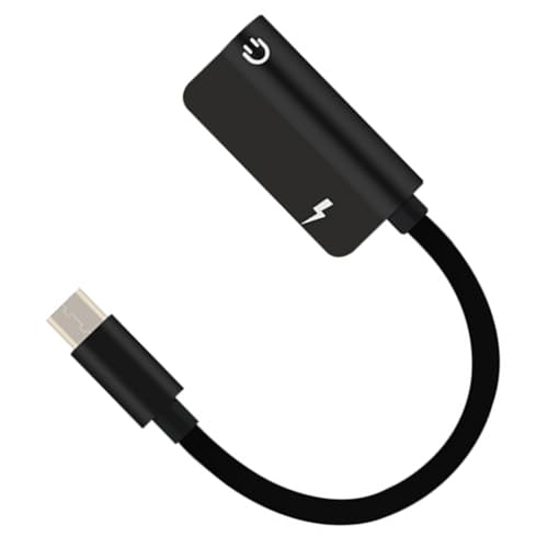 PEPWE Typ-C-auf-3,5-mm-Kopfhörer-Adapter für Musik und Aufladen mit Line-Steuerung von PEPWE
