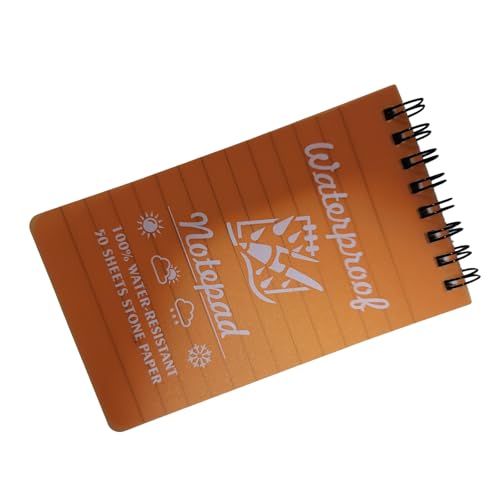 PEPWE Wasserdichte Notizbücher Praktisches Taschennotizbuch Kleine Notizblöcke Spiralen Linierte Seiten Feld Notizblock für Outdoor Büro PEPWE Wasserdichte Notizbücher Praktisches Taschennotizbuch Kleine Notizblöcke Spiralen Linierte Seiten Feld Notizblock für Outdoor Büro von PEPWE