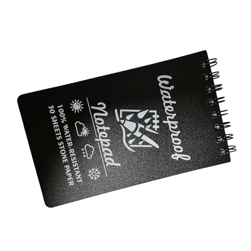 PEPWE Wasserdichte Notizbücher Praktisches Taschennotizbuch Kleine Notizblöcke Spiralen Linierte Seiten Feld Notizblock für Outdoor Büro von PEPWE