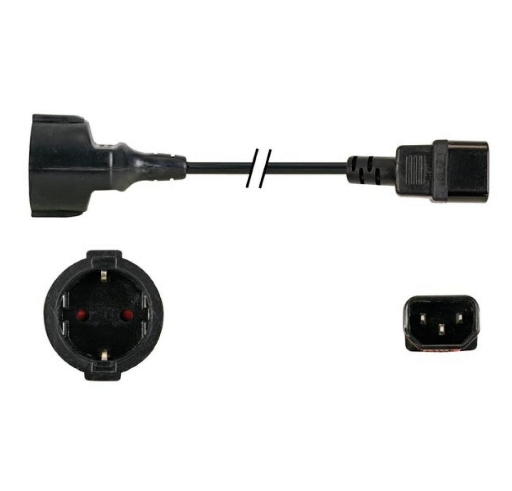 PEREL NETZKABEL L=1.8m SCHWARZ Netzkabel PEREL NETZKABEL L=1.8m SCHWARZ Netzkabel von PEREL