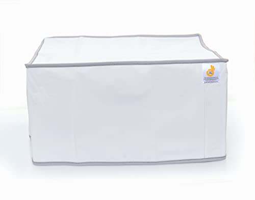 The Perfect Dust Cover LLC Staubschutzhülle, weiße Nylon-Abdeckung, kompatibel mit Primera LX600 Farb-Etikettendrucker, antistatisch und wasserdicht, Maße (B x T x H): 34,1 x 43,2 x 24,1 cm von PERFECT DUST COVER