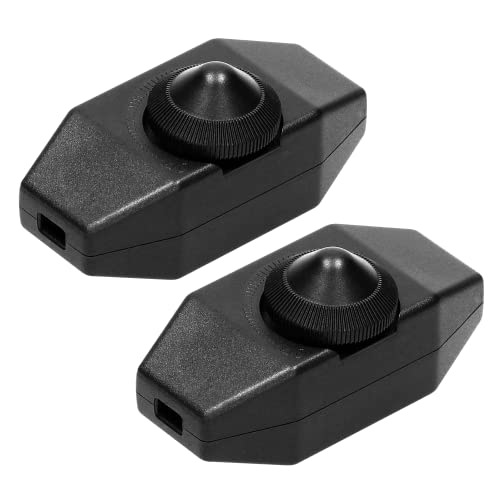 2x PERFECT Schnur-Zwischendimmer - Dimmer für Beleuchtung mit Schalter Rädchen - 80W - Stufenlos - Schwarz - 2 Stück 2x PERFECT Schnur-Zwischendimmer - Dimmer für Beleuchtung mit Schalter Rädchen - 80W - Stufenlos - Schwarz - 2 Stück von PERFECT EQUIPMENT FOR YOUR HOME
