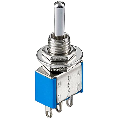 Perfect Mini Kippschalter - 3 Kontakte - 6A 125V - 3A 250V - blau von PERFECT EQUIPMENT FOR YOUR HOME