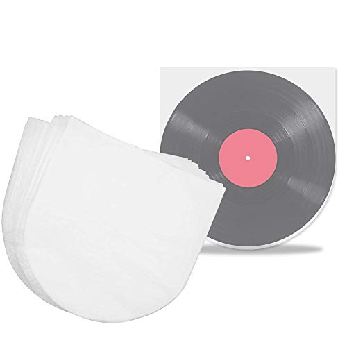 PERFETSELL 100 Stück Schallplattenhülle Semitransparent Lp Innenhüllen Antistatisch Vinyl Schallplatten Innenhüllen Single Schutzhüllen Plattenhüllen Hüllen für 12 inch Schallplatten von PERFETSELL