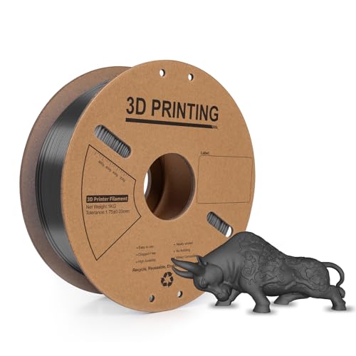 Pergear PLA 3D-Druckfilament, 1 kg, 1,75 mm Maßgenauigkeit ± 0,02 mm, Grau von PERGEAR