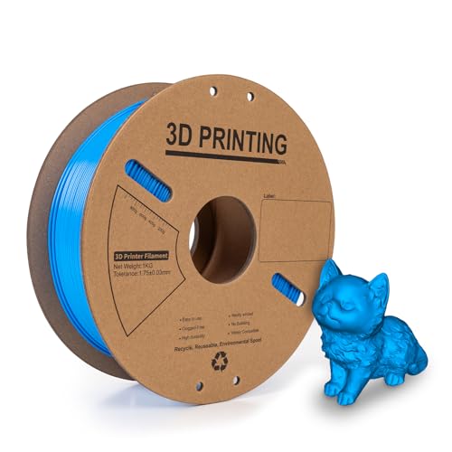 Pergear PLA 3D-Druckfilament, 1 kg, 1,75 mm Maßgenauigkeit ± 0,02 mm, Himmelblau von PERGEAR