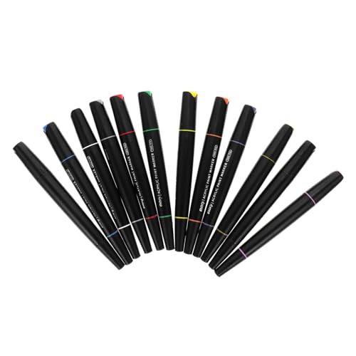 PERSELOSO 12Stücke Acrylmarker Wasserfeste DIY Malstifte für Kunstprojekte für Erwachsene zum Zeichnen und Basteln PERSELOSO 12Stücke Acrylmarker Wasserfeste DIY Malstifte für Kunstprojekte für Erwachsene zum Zeichnen und Basteln von PERSELOSO