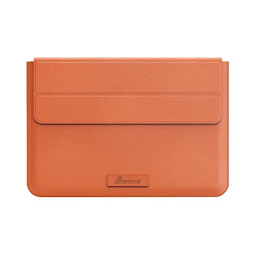 PETERONG Laptop Hülle Tasche 16 Zoll mit Ständer Laptop Schutzhülle PU Leder Sleeve Kompatibel mit (2019-2021) 16” MacBook Pro/M1 Pro/M1 Max/ (2016-2021) 15”/15.4'' MacBook Pro(Sattelbraun) von PETERONG