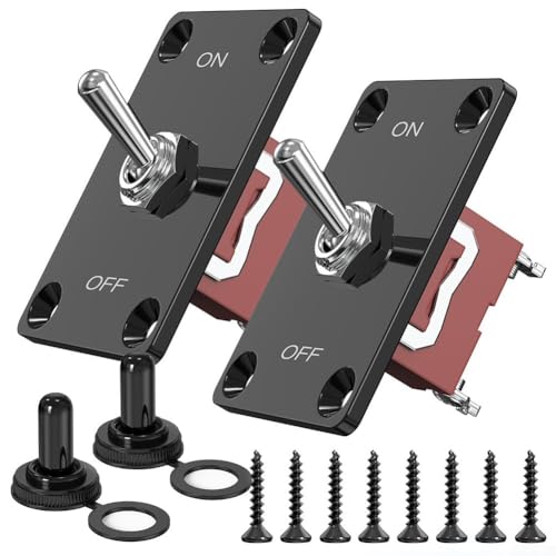 12 V Marine Kippschalter Panel 2 Pin SPST Wasserdichtes Design für LKW und Motorräder von PETSTIBLE