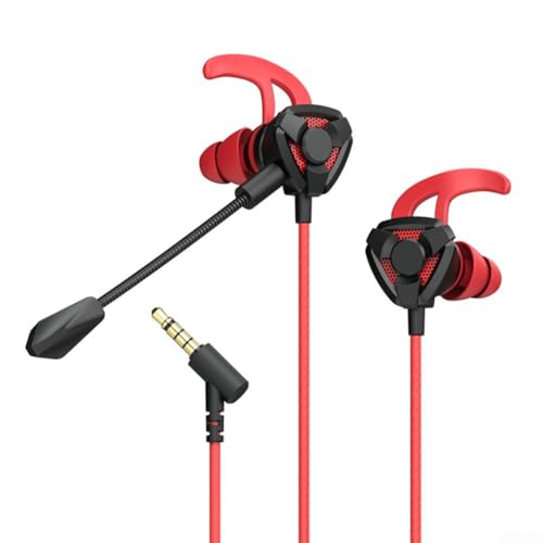 PETSTIBLE Innovatives Design, kabelgebundene Ohrhörer mit fortschrittlicher Geräuschunterdrückungstechnologie für Gamer, Rot PETSTIBLE Innovatives Design, kabelgebundene Ohrhörer mit fortschrittlicher Geräuschunterdrückungstechnologie für Gamer, Rot von PETSTIBLE