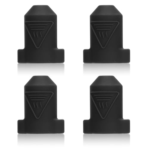 4 Stück Silikon Schutzhülle für Creality Ender 3 V3 KE, Wärmeisolierung Hotend Silikon Heizblock Abdeckungsgehäuse Zubehör Kompatibel mit 3 V3 KE/K1/K1 Max/CR-10 SE (Schwarz) von PEUTIER