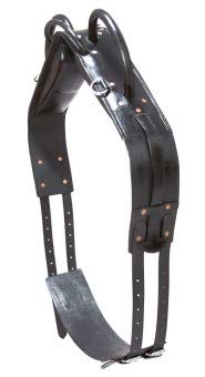 Voltigiergurt aus Leder, schwarz Full von PF Reitsport