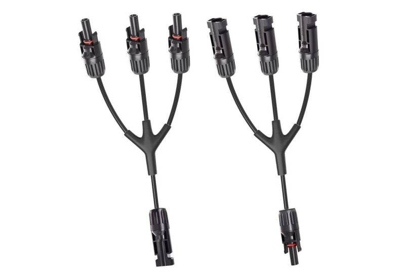 PFCTART 1 to 2/3/4 Verteiler, Solarmodul-Steckverbinder, mc4 stecker Solarkabel, Schnellanschluss, wasser-/staubdicht von PFCTART