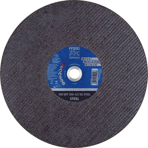 PFERD 100 EHT 350-4,5 SG STEEL/22,23 61329522 Trennscheibe gerade 350mm 10 St. Gusseisen, Stahl von PFERD