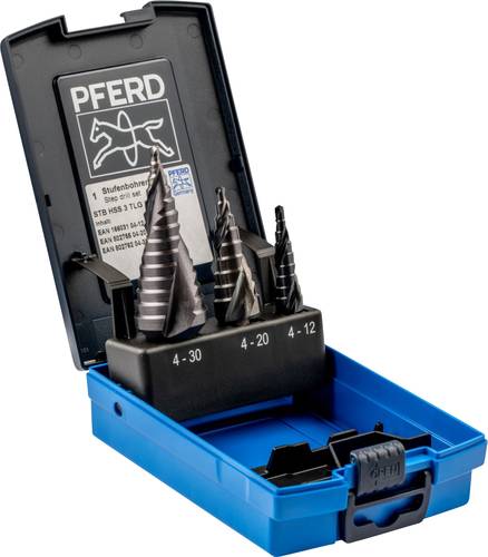 PFERD 25201047 HSS Stufenbohrer-Set 3teilig 4 - 12 mm, 4 - 20 mm, 4 - 30mm 1St. PFERD 25201047 HSS Stufenbohrer-Set 3teilig 4 - 12 mm, 4 - 20 mm, 4 - 30mm 1St. von PFERD