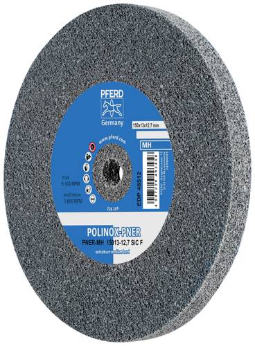 PFERD 47700201 POLINOX verpresstes Vlies-Rad PNER Ø 150x13mm Bohrung-Ø 12,7mm Mittelhart SiC Fein von PFERD