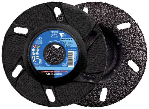 PFERD 64196126 CC-GRIND VIEW 125 SGP STEELOX Schleifscheiben-Set Durchmesser 125mm Bohrungs-Ø 22.23 von PFERD