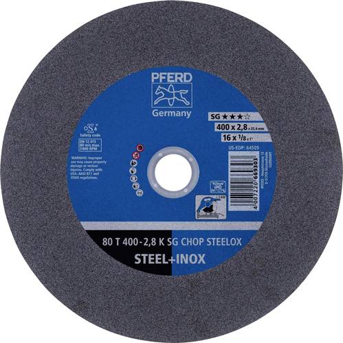 PFERD 80 T 400-2,8 K SG CHOP STEELOX/25,4 66324091 Trennscheibe gerade 400mm 10 St. Edelstahl, Verg� PFERD 80 T 400-2,8 K SG CHOP STEELOX/25,4 66324091 Trennscheibe gerade 400mm 10 St. Edelstahl, Verg� von PFERD