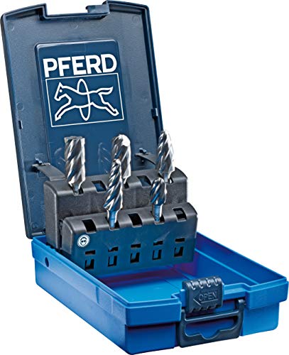 Pferd 26550 5-teilig Alu/NF Schnitt Hartmetall Bur Set mit Kunststoff Fall, 1/10,2 cm Schaft Pferd 26550 5-teilig Alu/NF Schnitt Hartmetall Bur Set mit Kunststoff Fall, 1/10,2 cm Schaft von PFERD