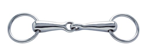 PFIFF 006270 Wassertrense, Einfach gebrochen, Verchromt, Pferdegebiss, Gebiss, Trense, 95cm -135cm von PFIFF