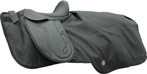 PFIFF 100247 Ausreitdecke, Nierendecke Pferdedecke Fleecefutter, Full / Warmblut, schwarz von PFIFF