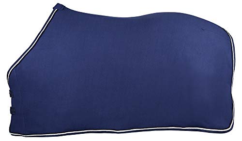 PFIFF 101496 Pferde Polarfleece Decke Pauline, Fleecedecke Pferdedecke, Blau 165 von PFIFF