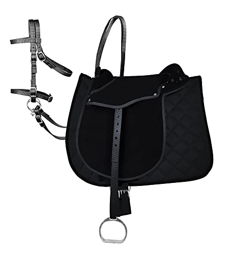 PFIFF 102292 Sattel-Set Komplettausstattung für Ponys und Holzpferde/Plüschpferde, Schwarz PFIFF 102292 Sattel-Set Komplettausstattung für Ponys und Holzpferde/Plüschpferde, Schwarz von PFIFF