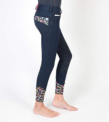 PFIFF 102485 Reithose 'Emmy' Kinder Grip Vollbesatz, dunkelblau 134 von PFIFF