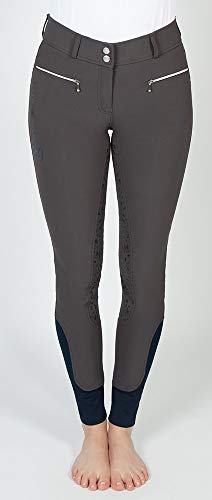PFIFF 102566 Reithose 'Paisley' Damen Grip Vollbesatz, grau 38 von PFIFF