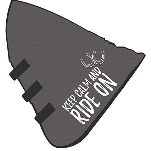PFIFF 102658 Halsteil für Fliegendecke 'Keep Calm...', grau Pony von PFIFF