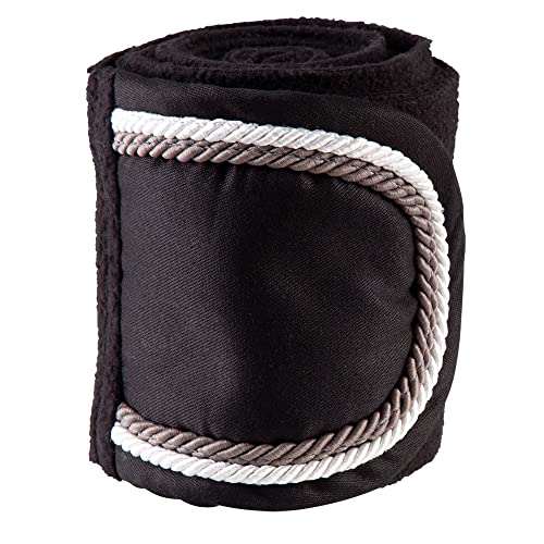 PFIFF 102912 Bandagen Dyat, Fleecebandage Klettverschluss, 4er Set, 300cm x 13cm Schwarz von PFIFF