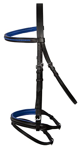 PFIFF Basicline Trensenzaum, schwarz-blau Pony von PFIFF