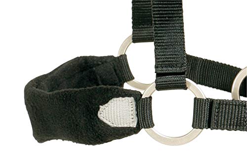 Soft-Halfter Pferdehalfter mit Polarfleece überzogen, schwarz Pony von PFIFF