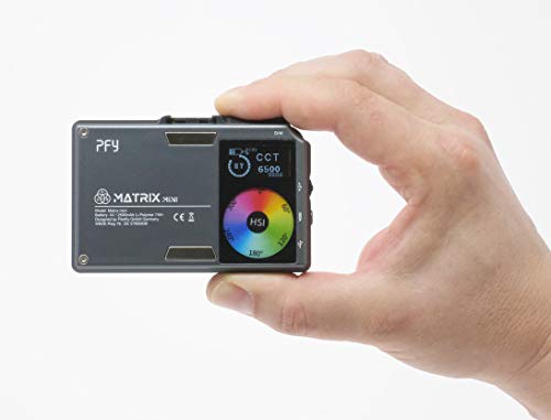 PFY Matrix Mini RGB Videolicht mit App-Steuerung – Sehr leichtes LED-Kameralicht mit 360° Farbraum und FX Effekte, kompakte Videoleuchte zur Fotobeleuchtung für unterwegs, Elegantes Alu-Design PFY Matrix Mini RGB Videolicht mit App-Steuerung – Sehr leichtes LED-Kameralicht mit 360° Farbraum und FX Effekte, kompakte Videoleuchte zur Fotobeleuchtung für unterwegs, Elegantes Alu-Design von PFY