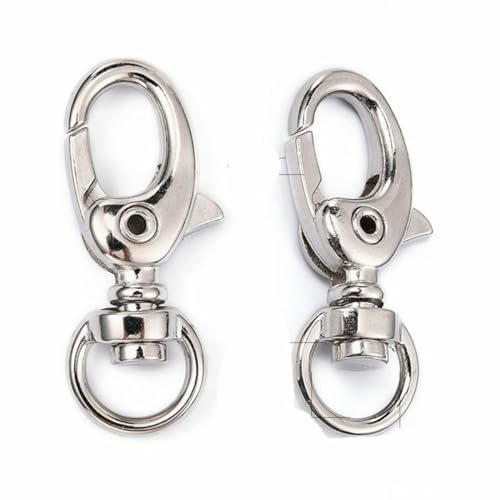 100 Stück Legierung Drehgelenk Lanyard Karabinerhaken Karabinerverschlüsse Schmuckherstellung Zubehör Tasche Schlüsselanhänger DIY Zubehör ca. 30,5 x 11 x 6 mm-33 x 14 x 6 mm 100 Stück Legierung Drehgelenk Lanyard Karabinerhaken Karabinerverschlüsse Schmuckherstellung Zubehör Tasche Schlüsselanhänger DIY Zubehör ca. 30,5 x 11 x 6 mm-33 x 14 x 6 mm von PGGOLF