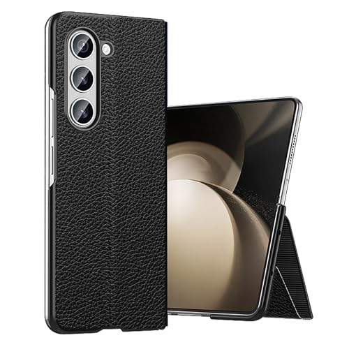 HBYLEE Ultradünne Hülle für Samsung Galaxy Z Fold 6, Echtes Leder Magnetische Klapphülle mit Standfunktion Business Handyhülle,Schwarz HBYLEE Ultradünne Hülle für Samsung Galaxy Z Fold 6, Echtes Leder Magnetische Klapphülle mit Standfunktion Business Handyhülle,Schwarz von PGONA