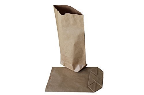 Kreuzbodenbeutel aus Papier braun - 2-LAGIG - 14 x 22 cm für 0,5 kg (200 Stück) von PGV