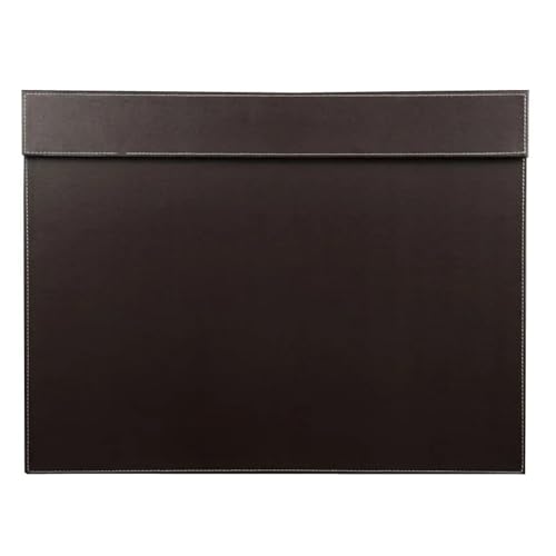 A3-Datei Papier Klemmbrett 18x14 '' Zeichen- und Schreibtafel Große Schreibtischunterlage PU-Leder Desktop-Matte for Bürobedarf Klemmen(Brown) von PGVXEM