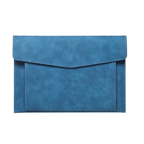 A4 Leder Dokument Tasche Datei Ordner Große Kapazität Business Aktentasche Wasserdichte Laptop Fällen Büro Organizer(PURPLE) von PGVXEM