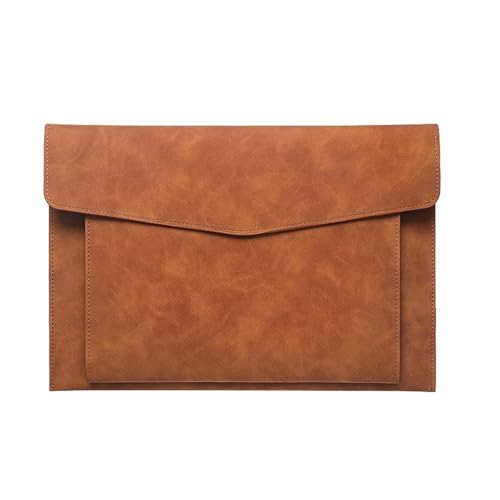 A4 Leder Dokument Tasche Datei Ordner Große Kapazität Business Aktentasche Wasserdichte Laptop Fällen Büro Organizer(Pink) von PGVXEM